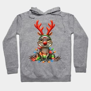 Christmas Red Nose Alligator Hoodie